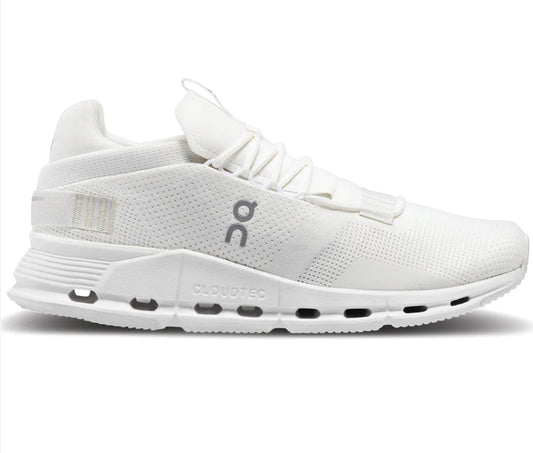 On Cloudnova undyed white