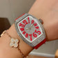 Franck Muller Lady Vanguard 💎 Alligator Strap,