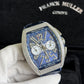 Franck Muller Vanguard V45 Chronograph Steel Blue Dial with Diamonds